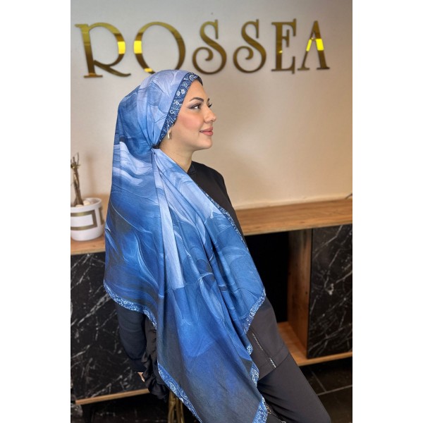 Desenli Bambu Şal 029L